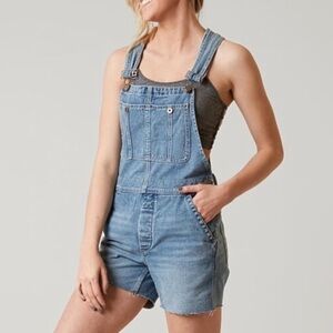 We the Free Relaxed Boyfriend Overall Shorts Shortalls